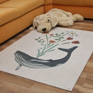Hund zum Kuscheln und Teppich für Kinderzimmer, Nachhaltige und kindergerechte Produkte aus Kork