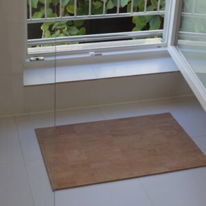 nachhaltiges korkteppich, natur maserung, teppich aus kork, veganes korkleder
