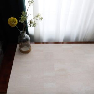 ivory desk pad, natural grain, cork mat, vegan cork leather, antiallergenic