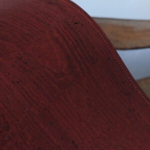autumn red, natural grain, cork carpet, vegan cork leather, sustainable cork carpet