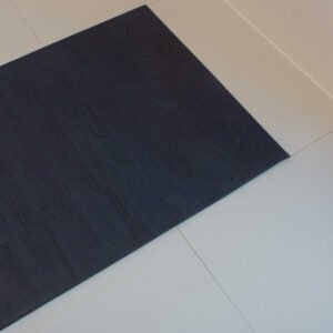badezimmer teppich, dunkelblau, naturprodukt kork, korkmatte auf fliesen
